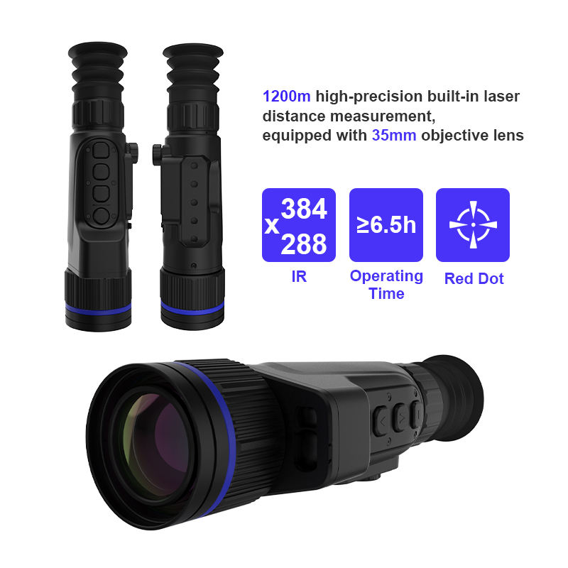 Thermal Scope Night Vision Monocular - YXM335L Waterdichte Tactische Thermische Scope, 384x288